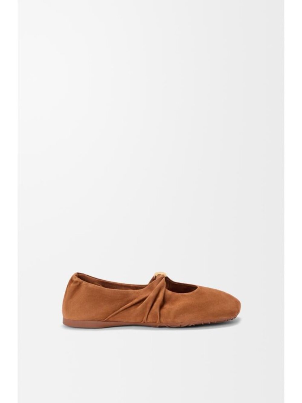 Loewe Pebble Soft Suede Ballet Flats IT 39 Women